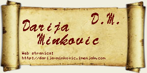 Darija Minković vizit kartica